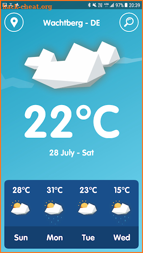 Polygonal Weather screenshot