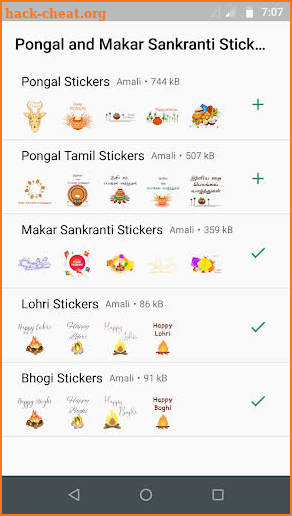 Pongal and Makar Sankranti Stickers for WhatsApp screenshot