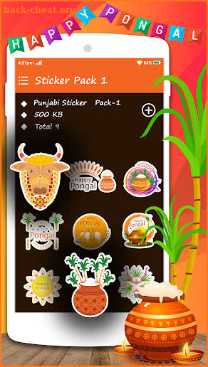 Pongal Stickers For WhatsApp screenshot