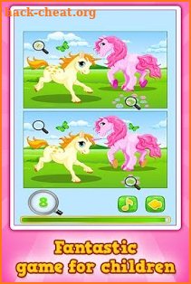 Pony & Unicorn : Find the Difference *Free Game screenshot