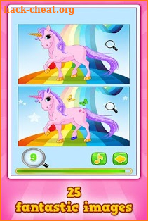 Pony & Unicorn : Find the Difference *Free Game screenshot