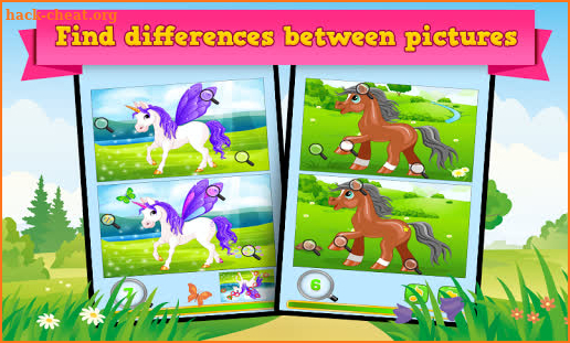 Pony & Unicorn - Find the Difference Game * screenshot