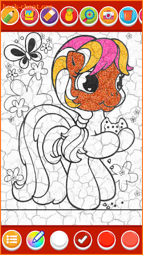 Pony coloring cartoon screenshot