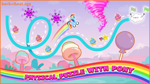 Pony Go : Drawing Race - Rainbow Paint Lines screenshot