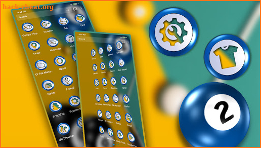 Pool Ball Launcher Theme screenshot