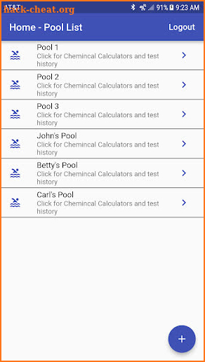 Pool Chemical Calculator screenshot