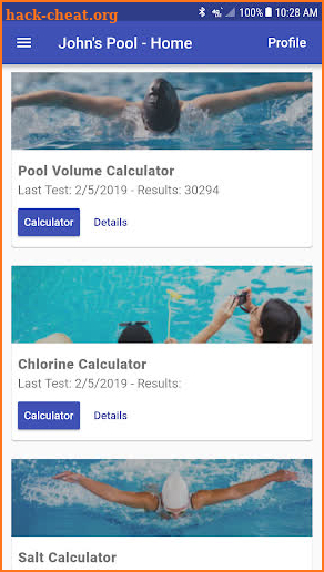 Pool Chemical Calculator screenshot