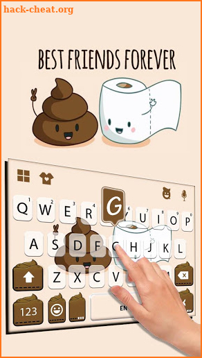 Poop N Paper Keyboard Theme screenshot
