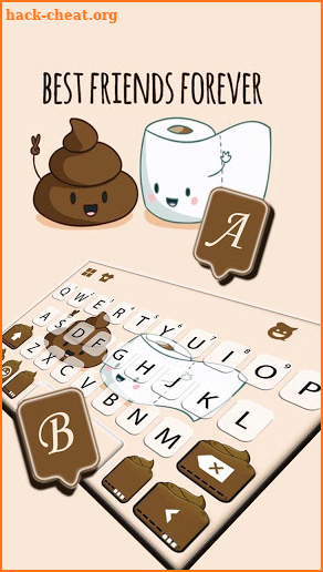 Poop N Paper Keyboard Theme screenshot