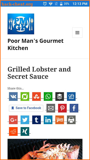 Poor Man's Gourmet Kitchen screenshot