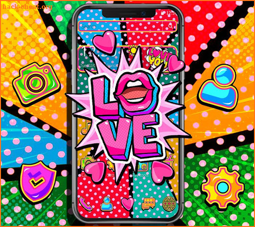 Pop Art Love Theme screenshot