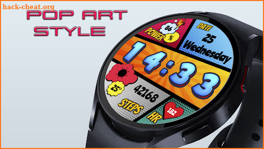Pop Art Style Watch Face screenshot