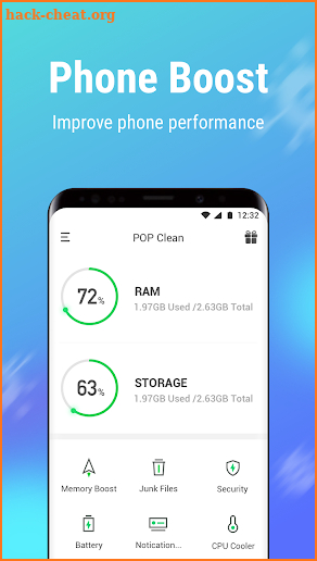 Pop Clean - Easy & Fast phone optimize application screenshot