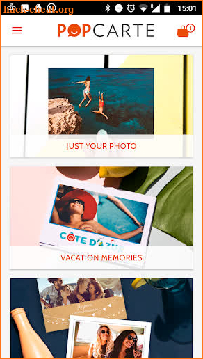 Popcarte - Send real postcard screenshot