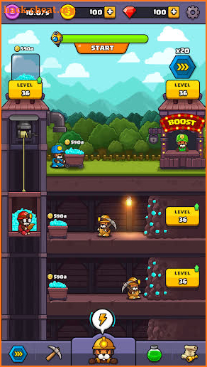 Popo's Mine - Idle Tycoon Game screenshot