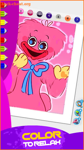 Poppy Coloring Play time squid screenshot