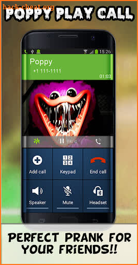 Poppy playtime calling app screenshot