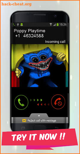 Poppy playtime calling app screenshot