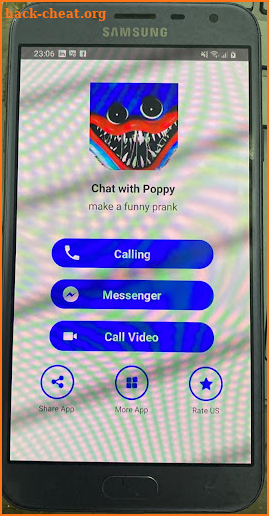 Poppy Playtime horror fake call video and chat screenshot