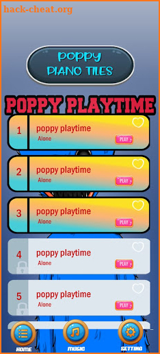poppy playtime piano tiles screenshot