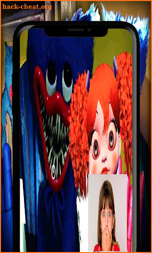 Poppy Playtime red fake call screenshot