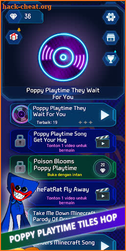 Poppy Playtime Tiles Hop Edm screenshot