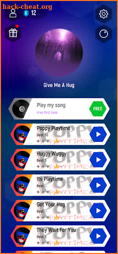 Poppy Playtime Tiles Hop Songs Game screenshot