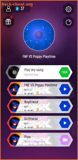 Poppy Playtime VS FNF Music Tiles Game screenshot