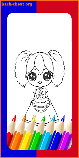 Poppy Wuggy Coloring book Game screenshot