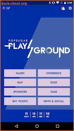 POPSUGAR Play/Ground 2018 screenshot