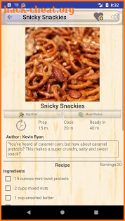 Popular Snacks Recipes screenshot