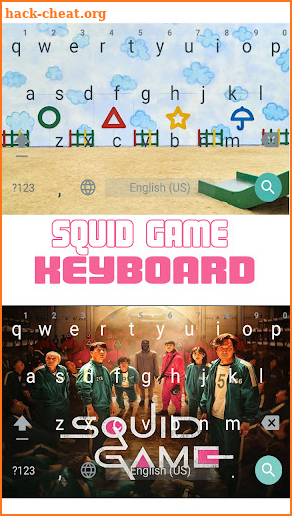 Popular Squid Game Keyboard Theme For Mobile screenshot