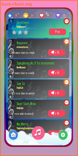 Popular Tiktok songs - Piano tiles game screenshot