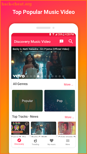 Popup Video Music Player screenshot