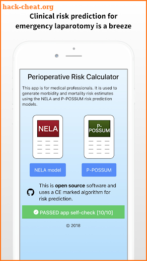 PoRC: Perioperative Risk Calculator screenshot