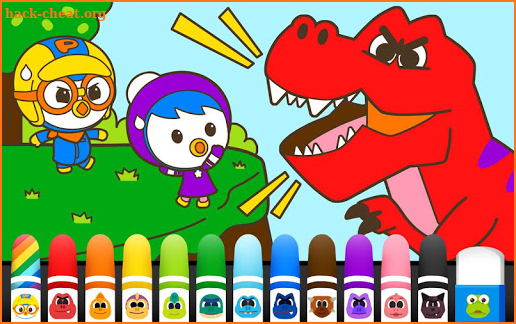Pororo Dinosaur Sketchbook - Kids Painting screenshot