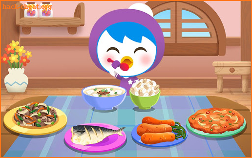 Pororo eating game - Kids Healthy Eating Habits screenshot