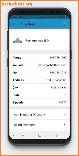 Port Aransas ISD screenshot
