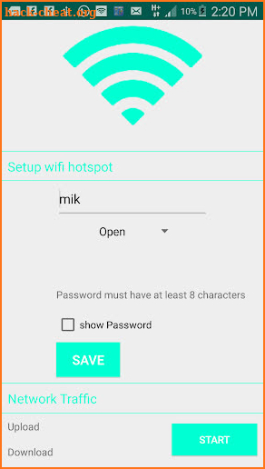 Portable Wi-Fi hotspot(Safe and smart hotspot) screenshot
