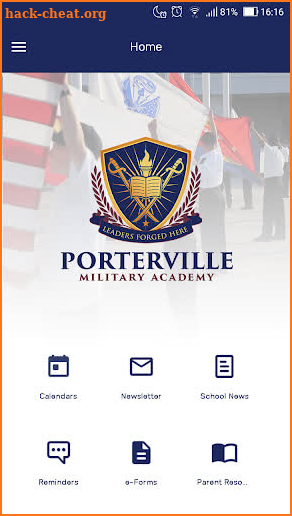 Porterville Military Academy screenshot