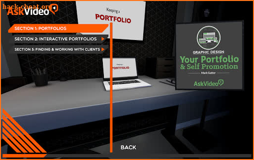 Portfolios & Self Promotion in Graphic Design screenshot