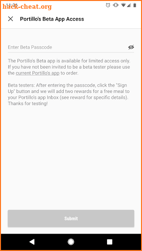Portillo's Beta screenshot