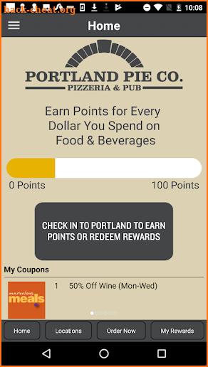 Portland Pie Co. Rewards screenshot