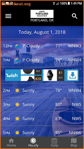 Portland Weather from KGW 8 screenshot