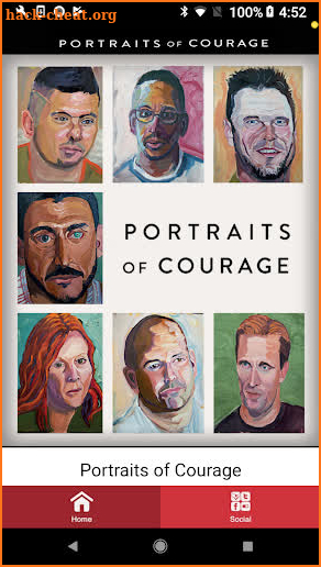 Portraits of Courage Exhibit screenshot