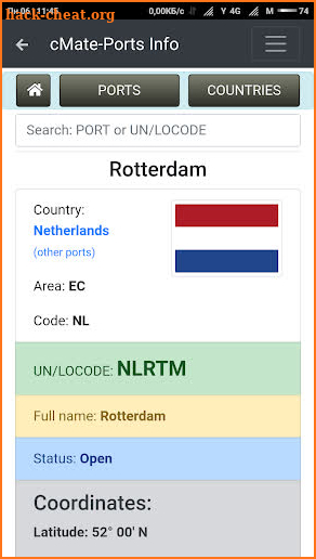 Ports Info screenshot