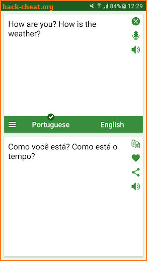 Portuguese English Translato screenshot