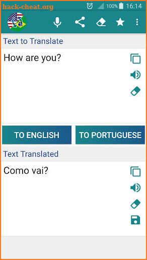 Portuguese English Translator screenshot