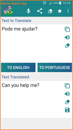 Portuguese English Translator screenshot