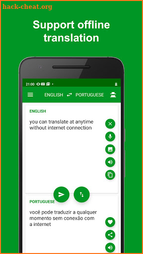 Portuguese English Translator : free & offline screenshot